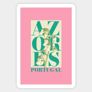 Azores Portugal Floral Design Magnet